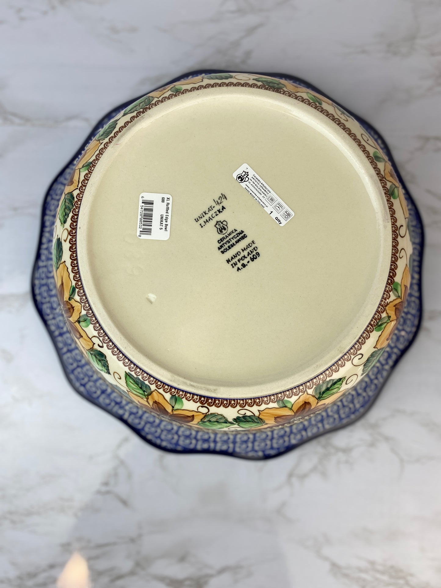 XL Unikat Flower Bowl - Shape 680 - Pattern U424