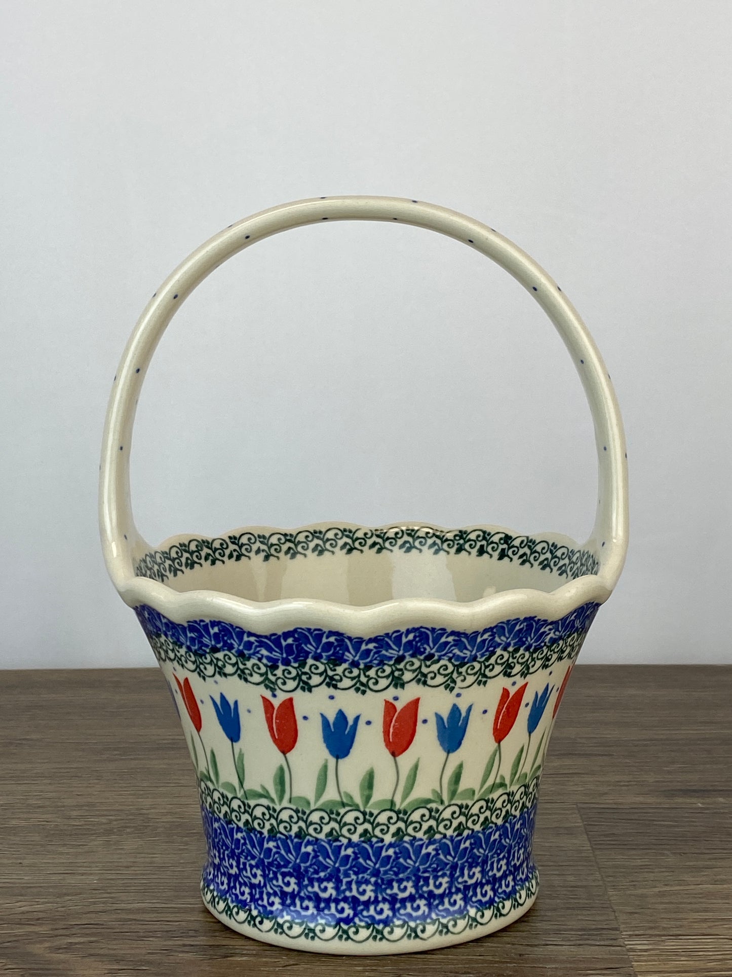 SALE Basket with Handle - Shape A31 - Pattern 2599