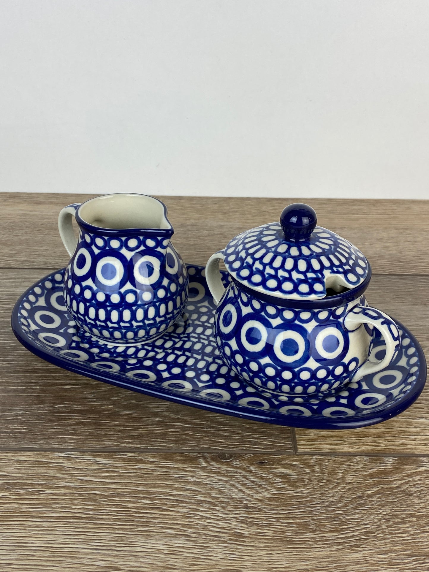Creamer and Sugar with Tray - Shape 422 - Pattern 13