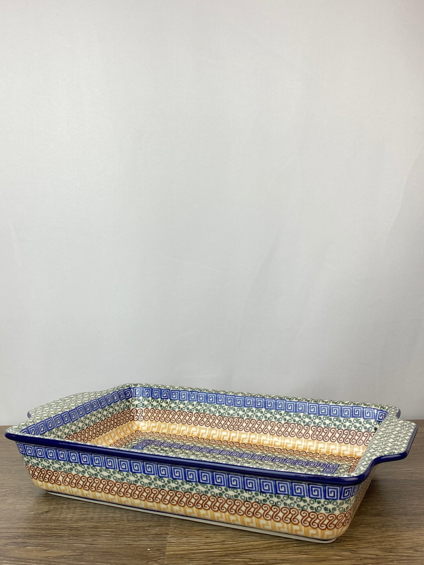 Large Rectangular Baker with Handles - Shape A56 - Pattern 50