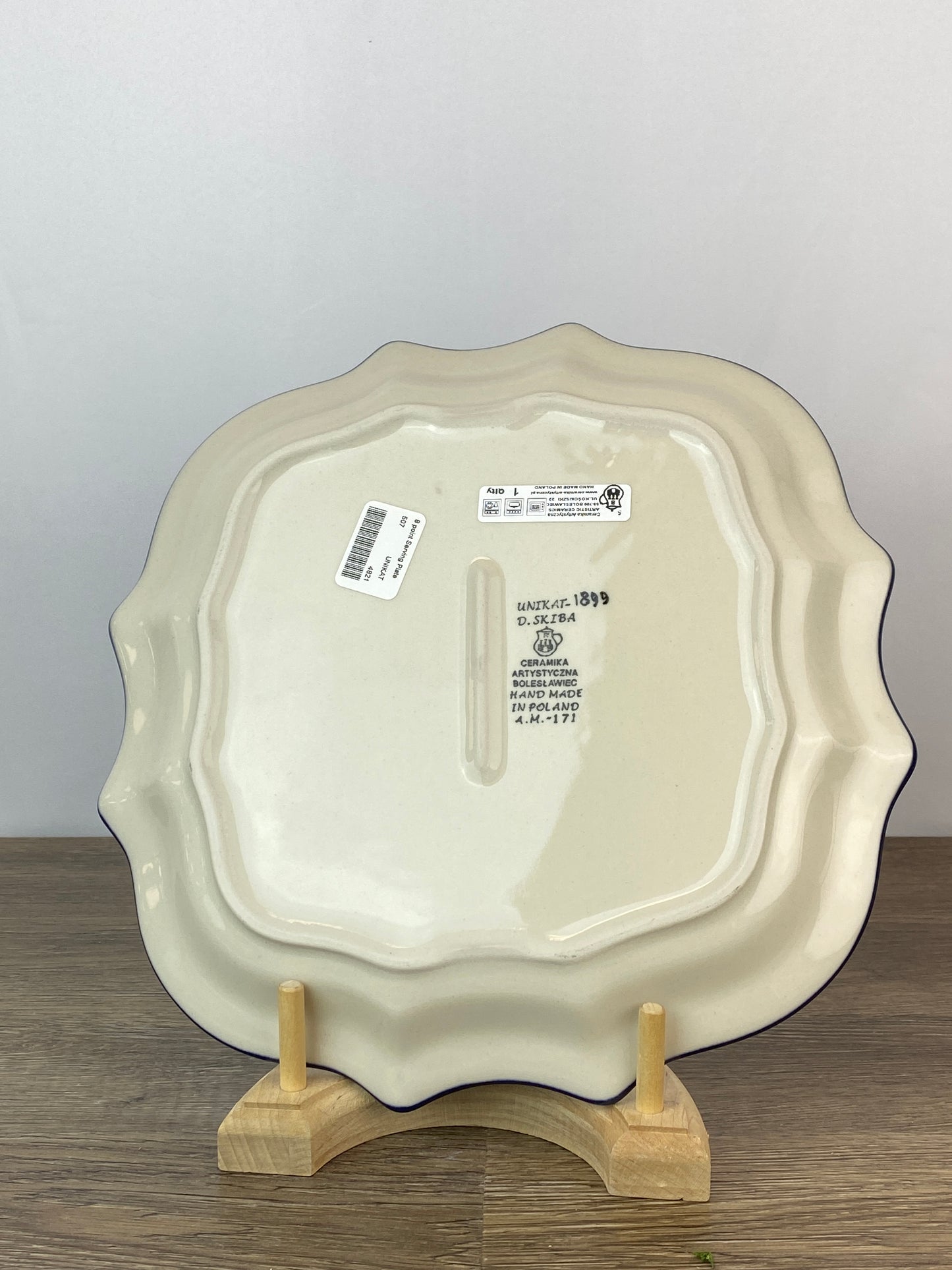 SALE 8 Pointed Unikat Platter/ Plate - Shape 507 - Pattern U1899