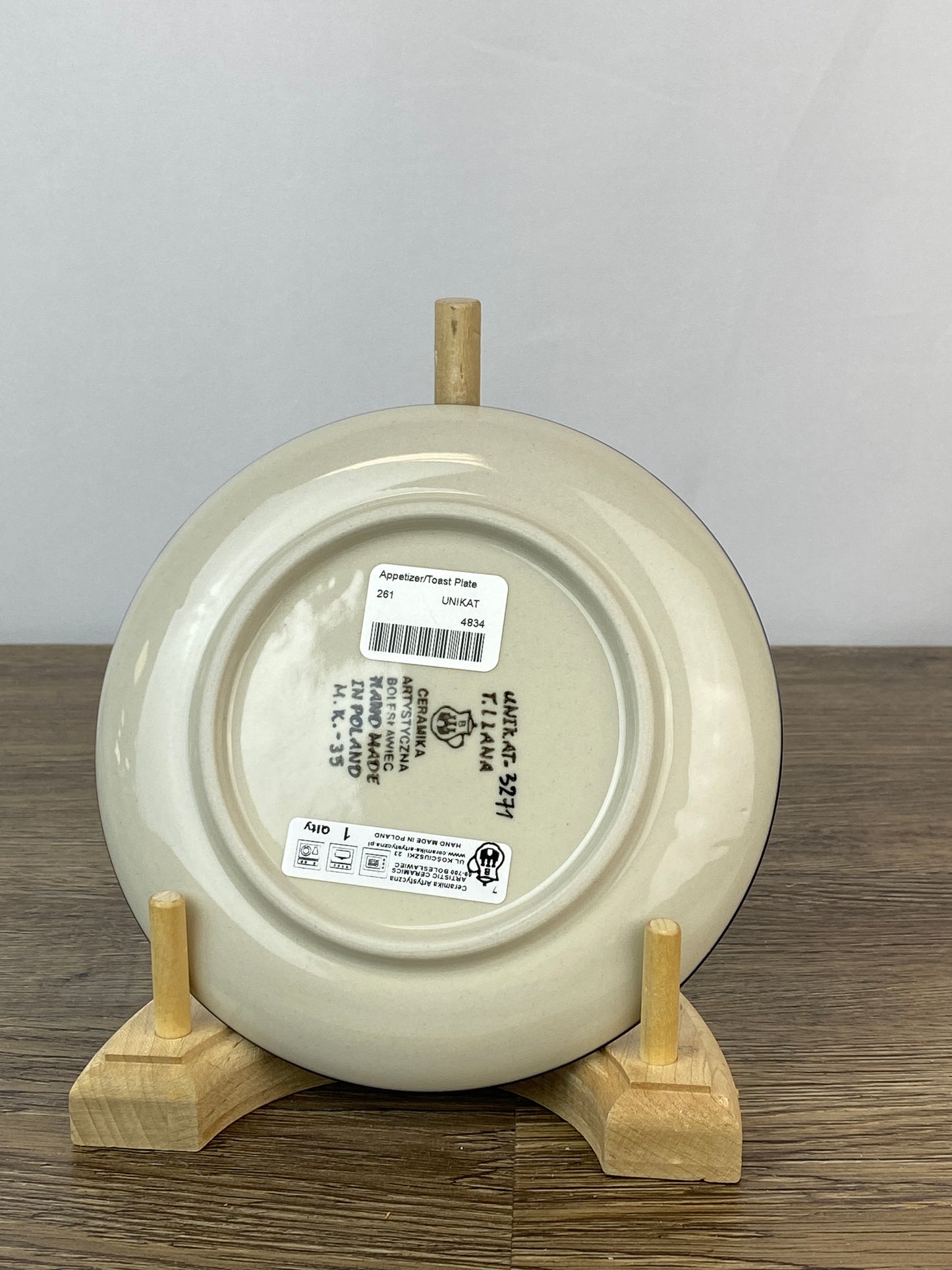 6" Unikat Toast Plate - Shape 261 - Pattern U3271