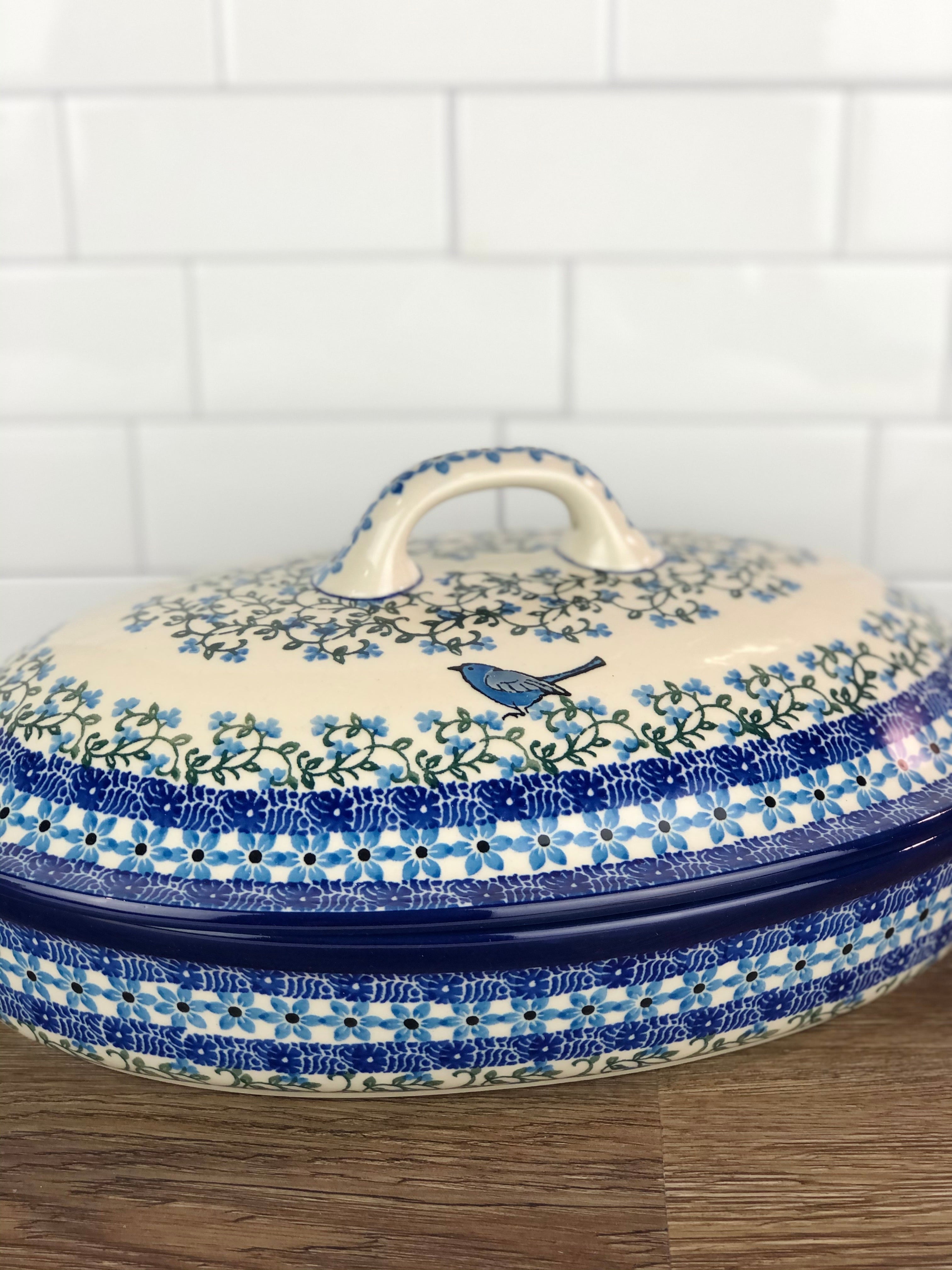 Roaster Pattern Large Covered Roaster - Shape A18 - Pattern 1932 – Polish Pottery Westlake