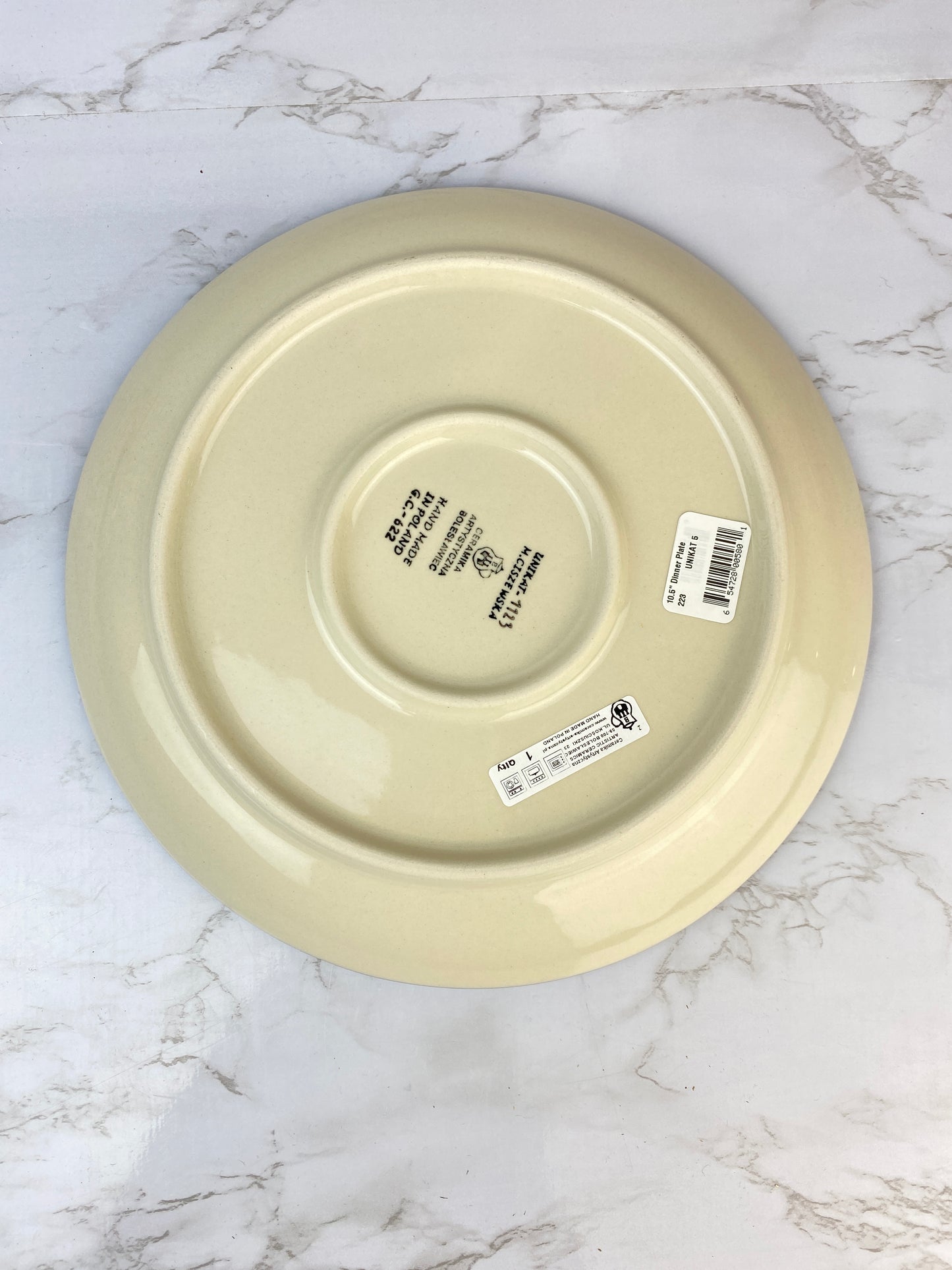 SALE 10.5" Unikat Dinner Plate - Shape 223 - Pattern U1123