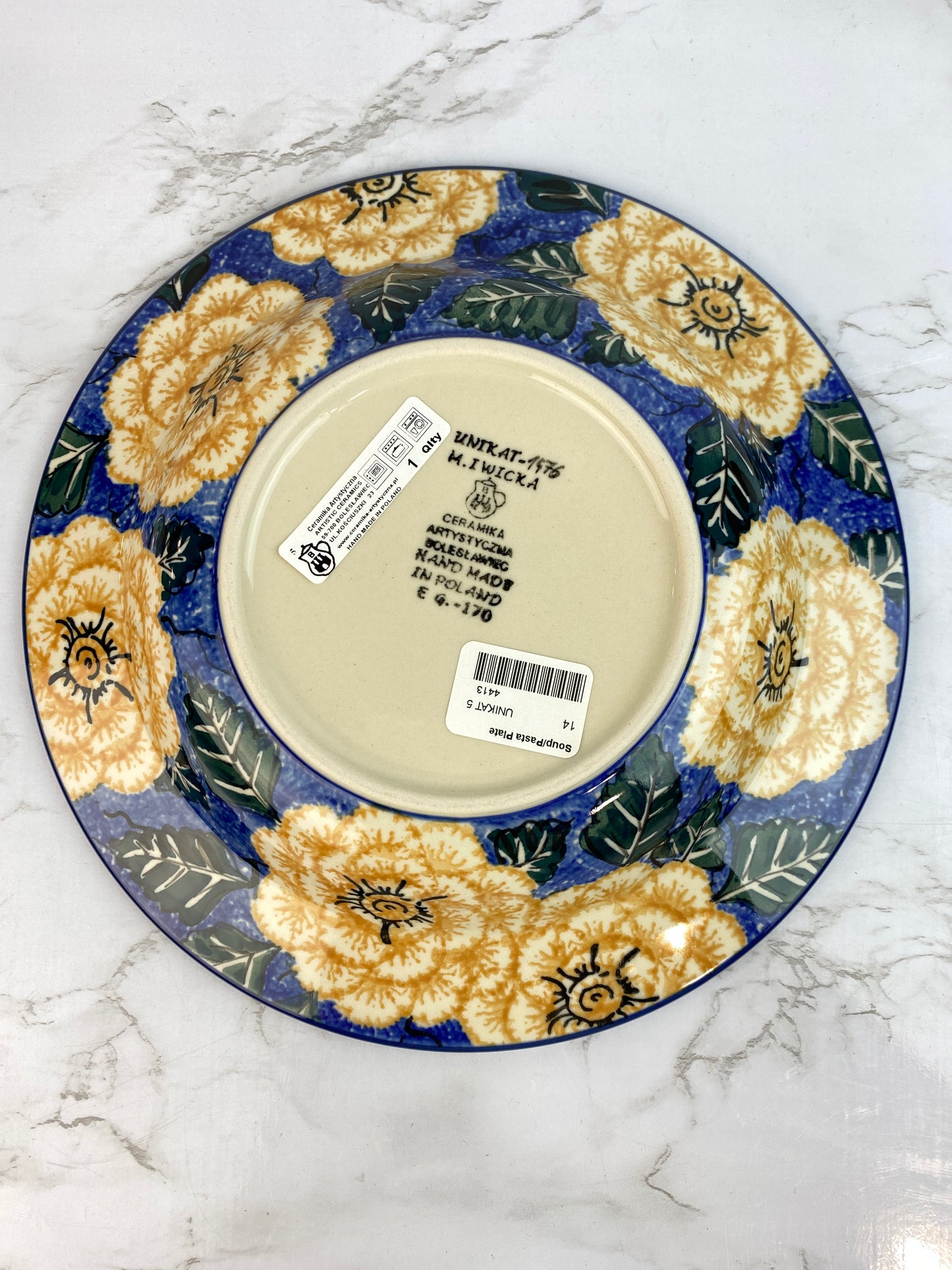 Unikat Soup / Pasta Plate - Shape 14 - Pattern U1476