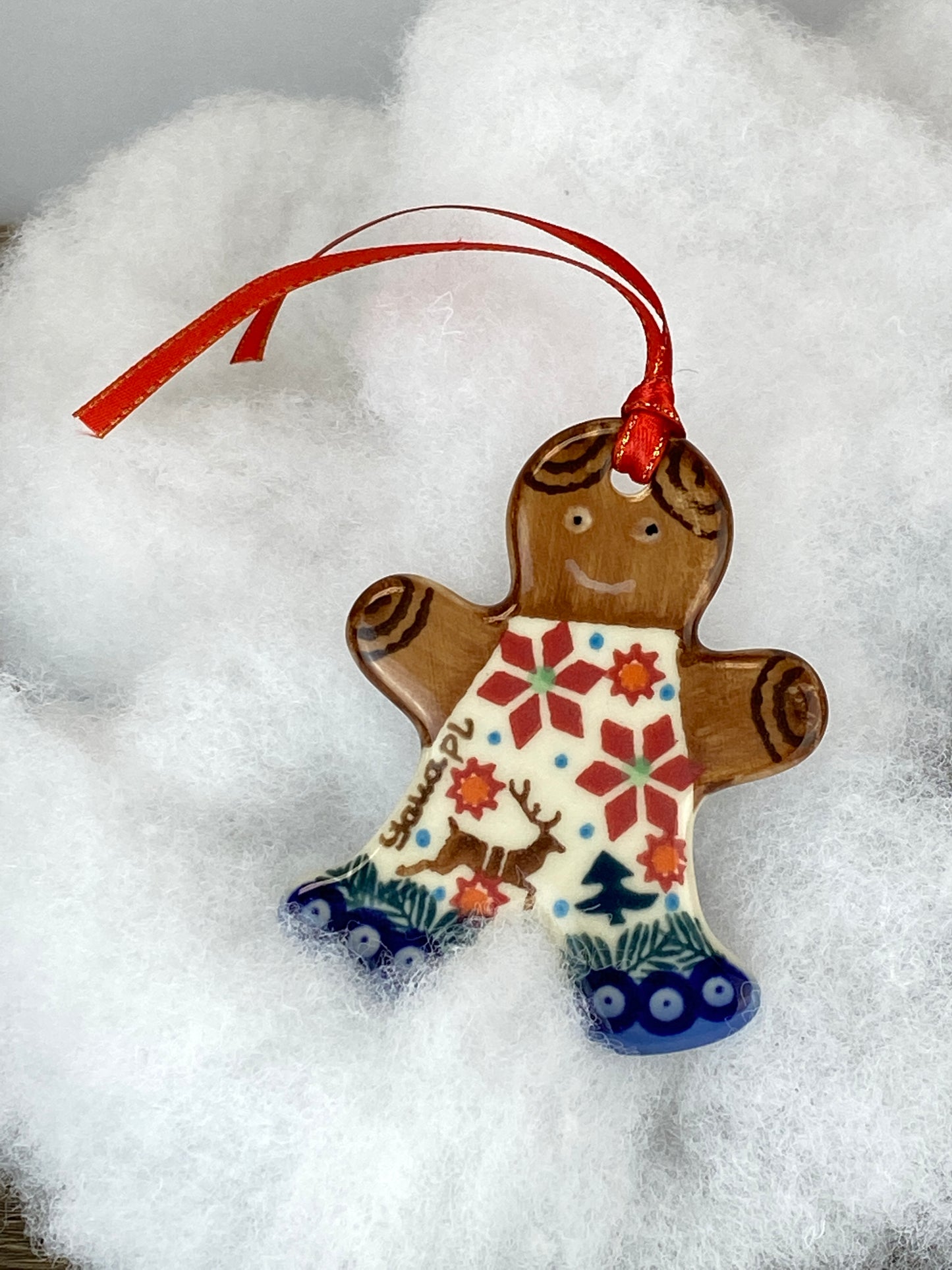 Galia Gingerbread Ornament - Reindeer and Stars