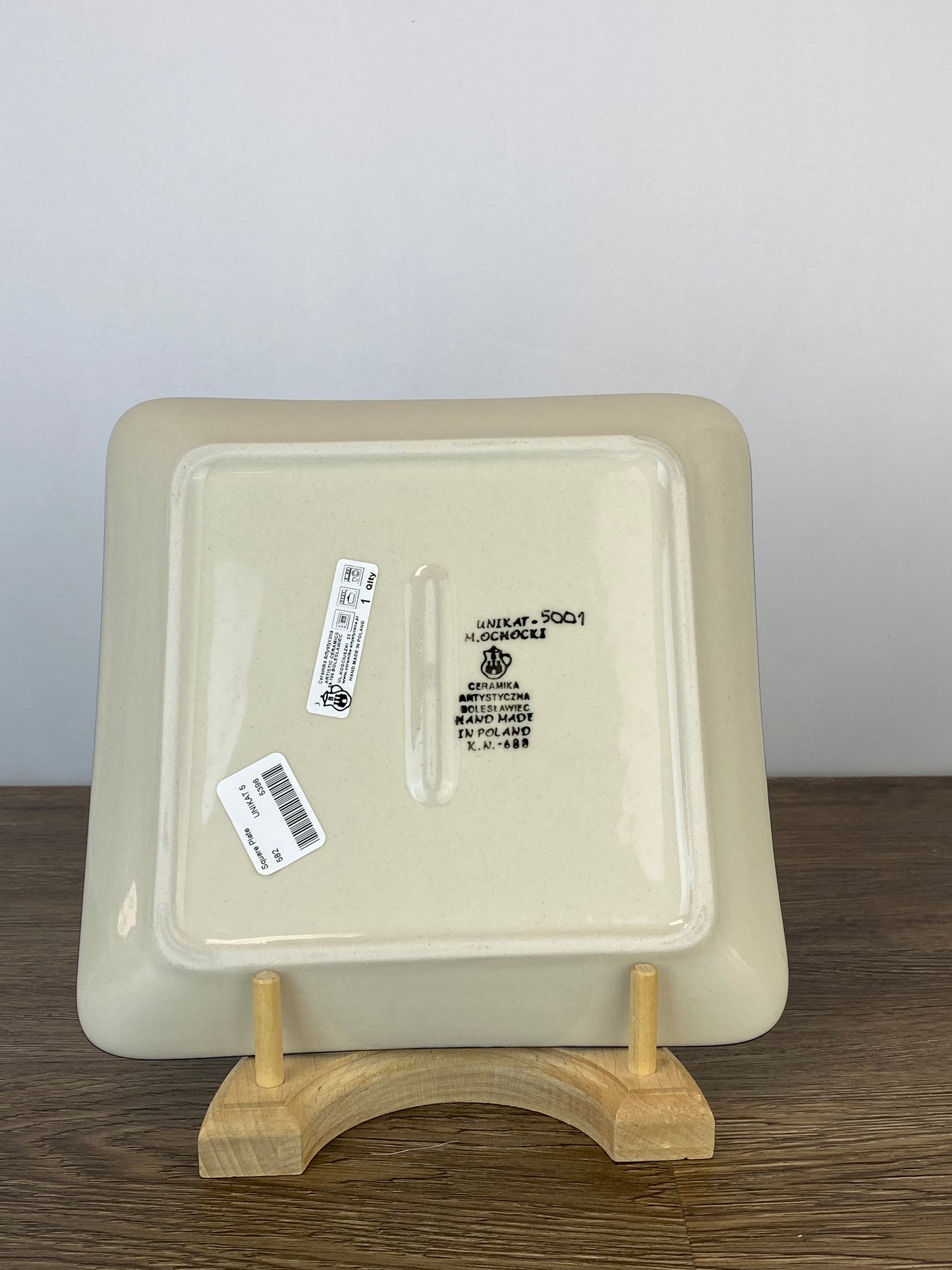 SALE Unikat Square Plate / Platter - Shape 582 - Pattern U5001