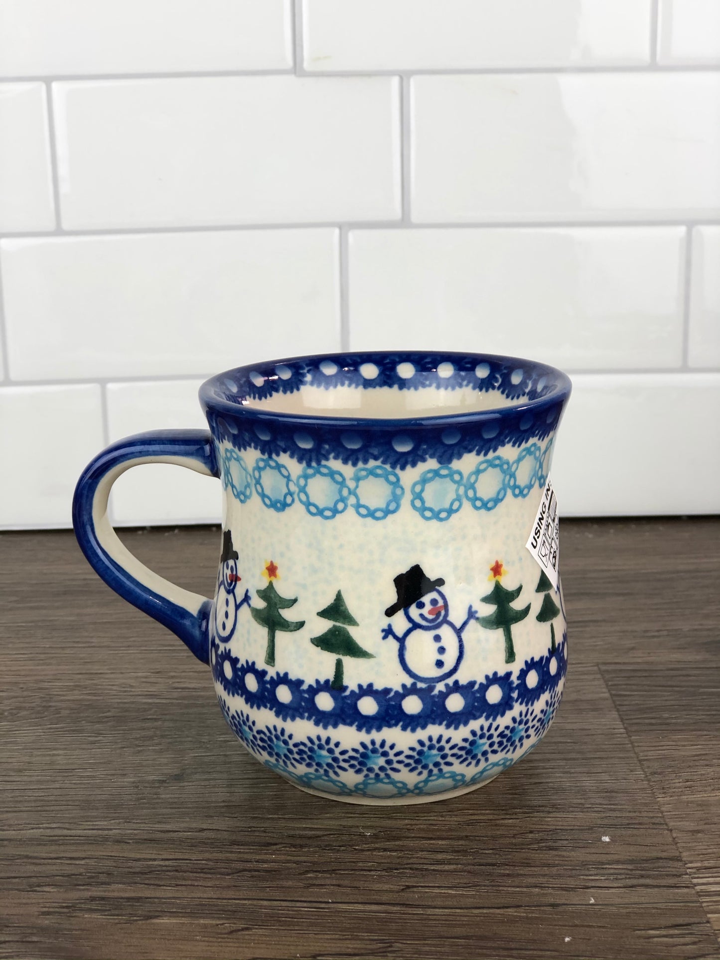 Vena Unikat 8oz Holiday Mug - Standing Snowman