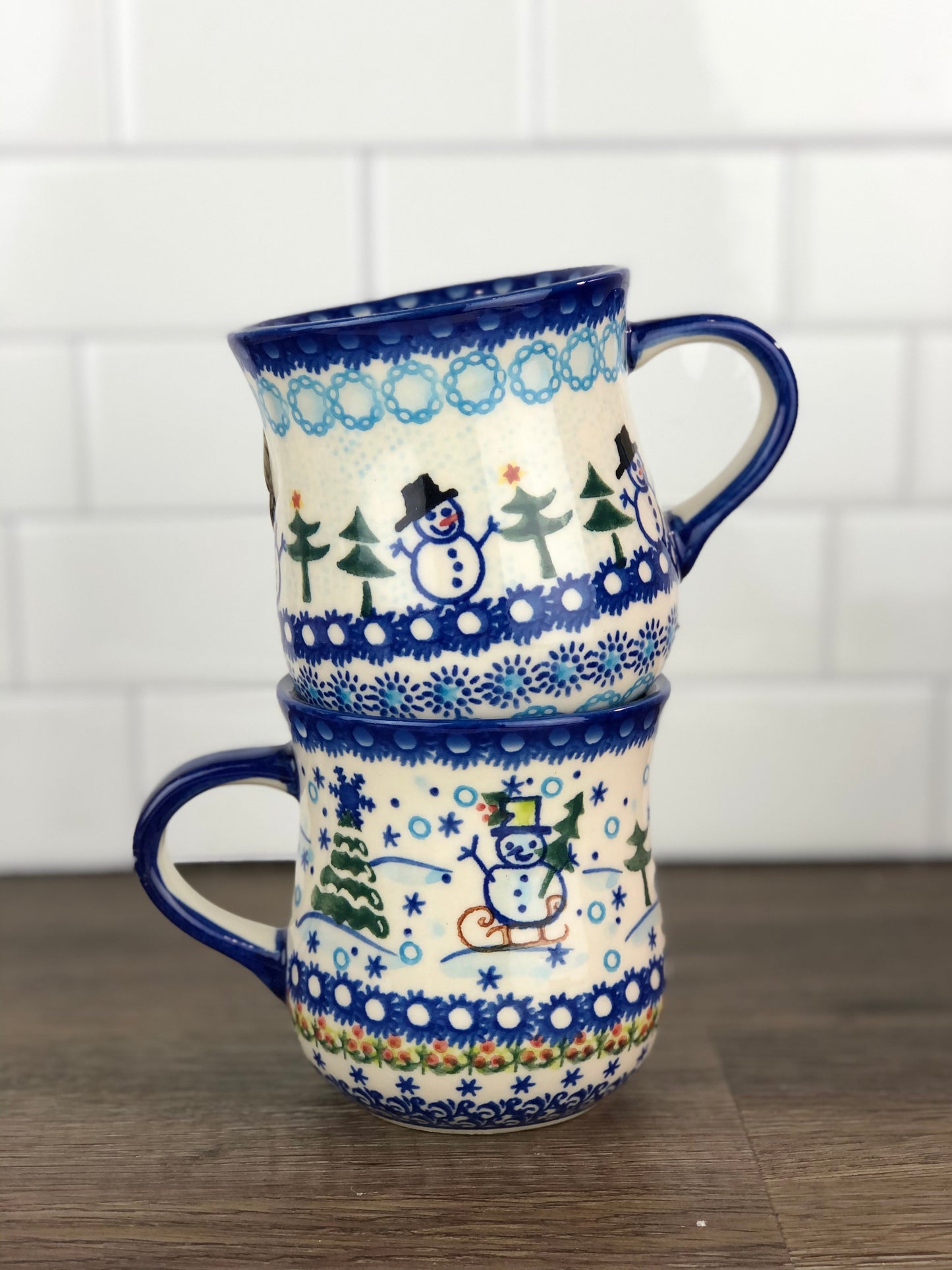 Vena Unikat 8oz Holiday Mug - Standing Snowman