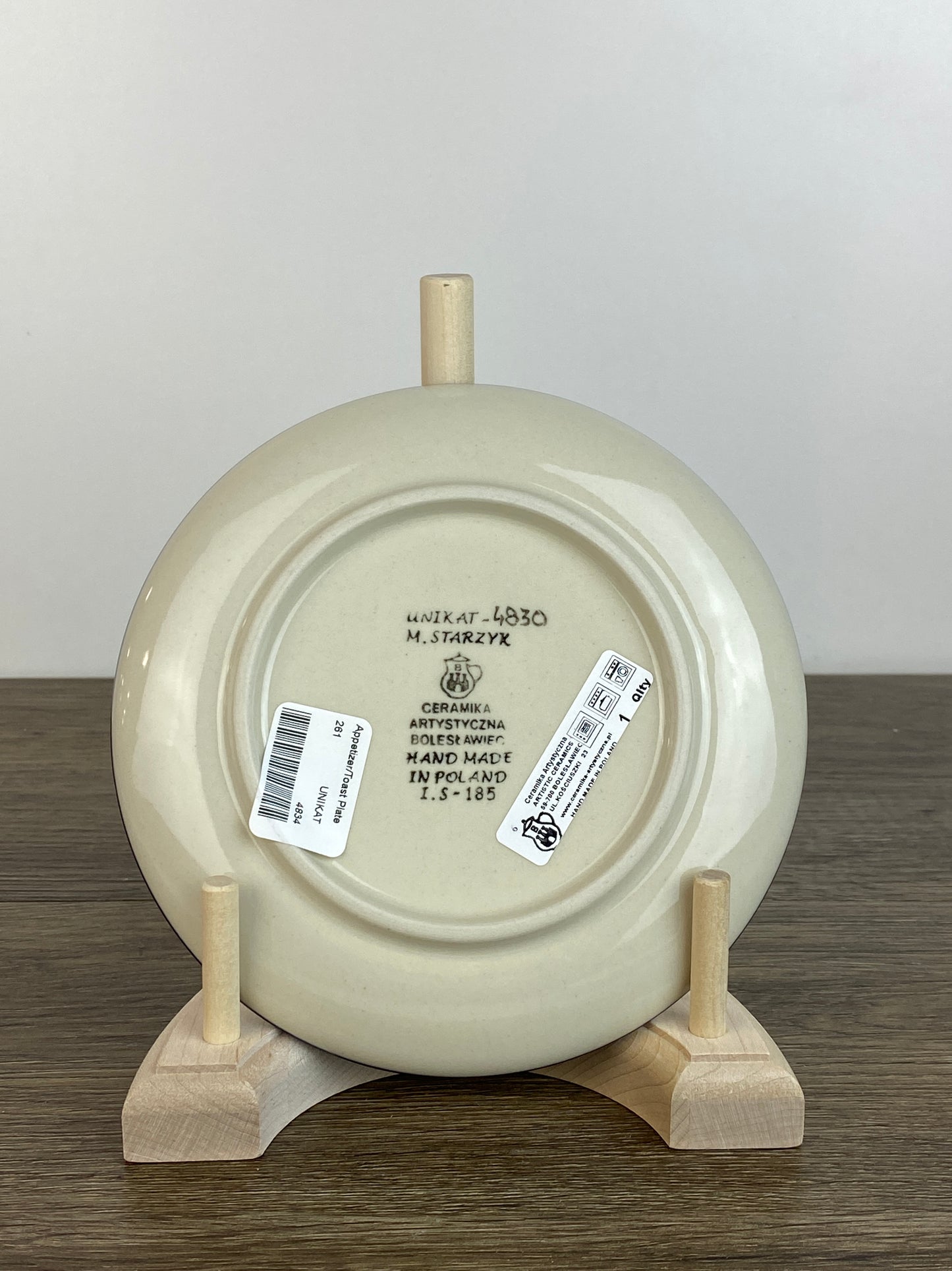 6" Unikat Toast Plate - Shape 261 - Pattern U4830
