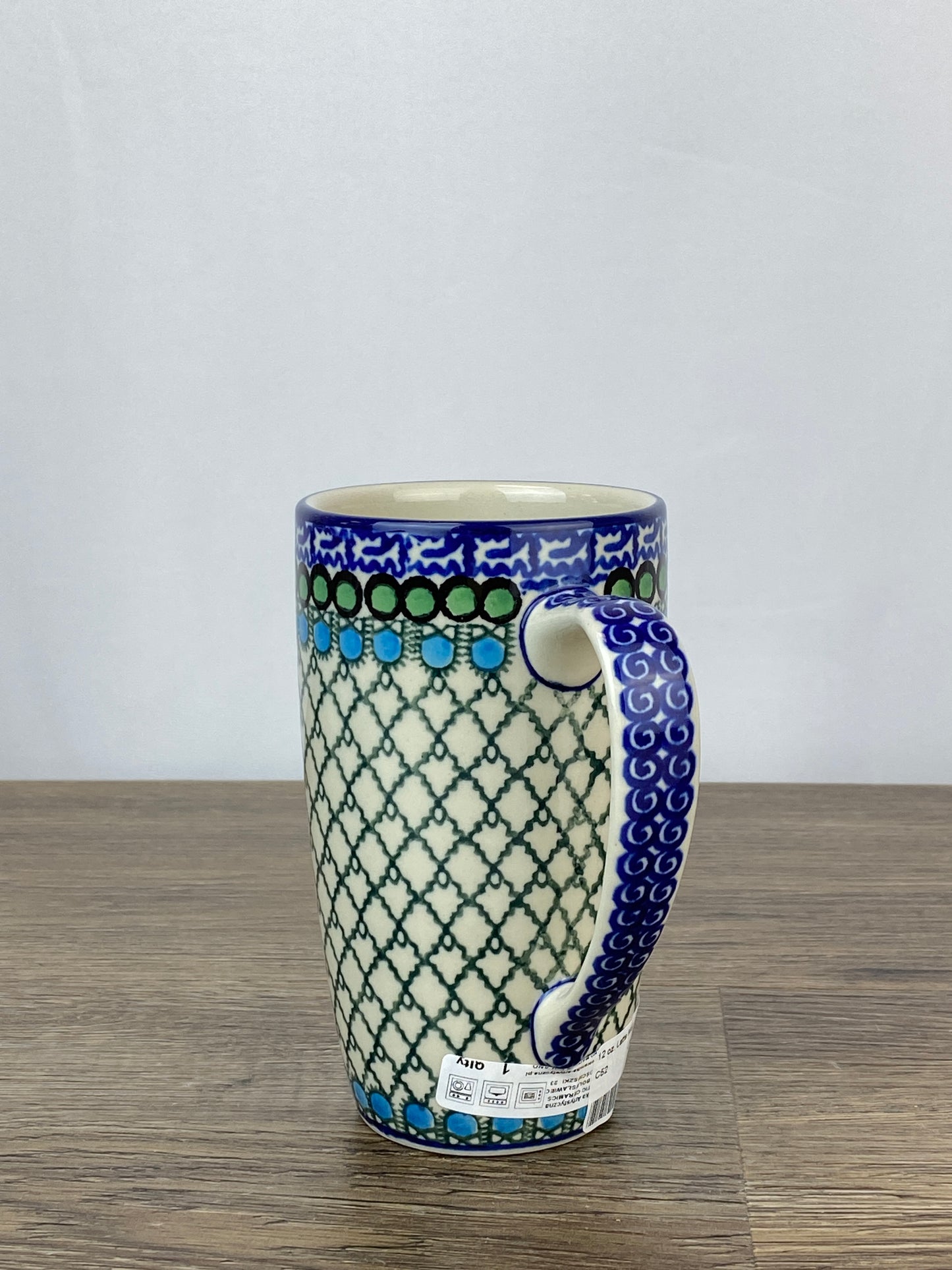SALE 12oz Unikat Latte Mug - Shape C52 - Pattern U72