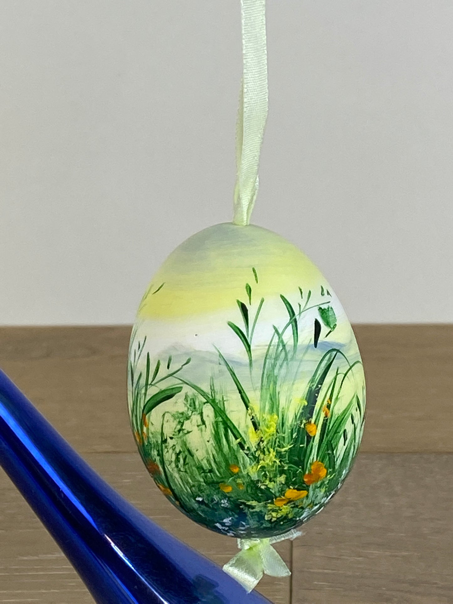 Hand Painted Blown Egg - P