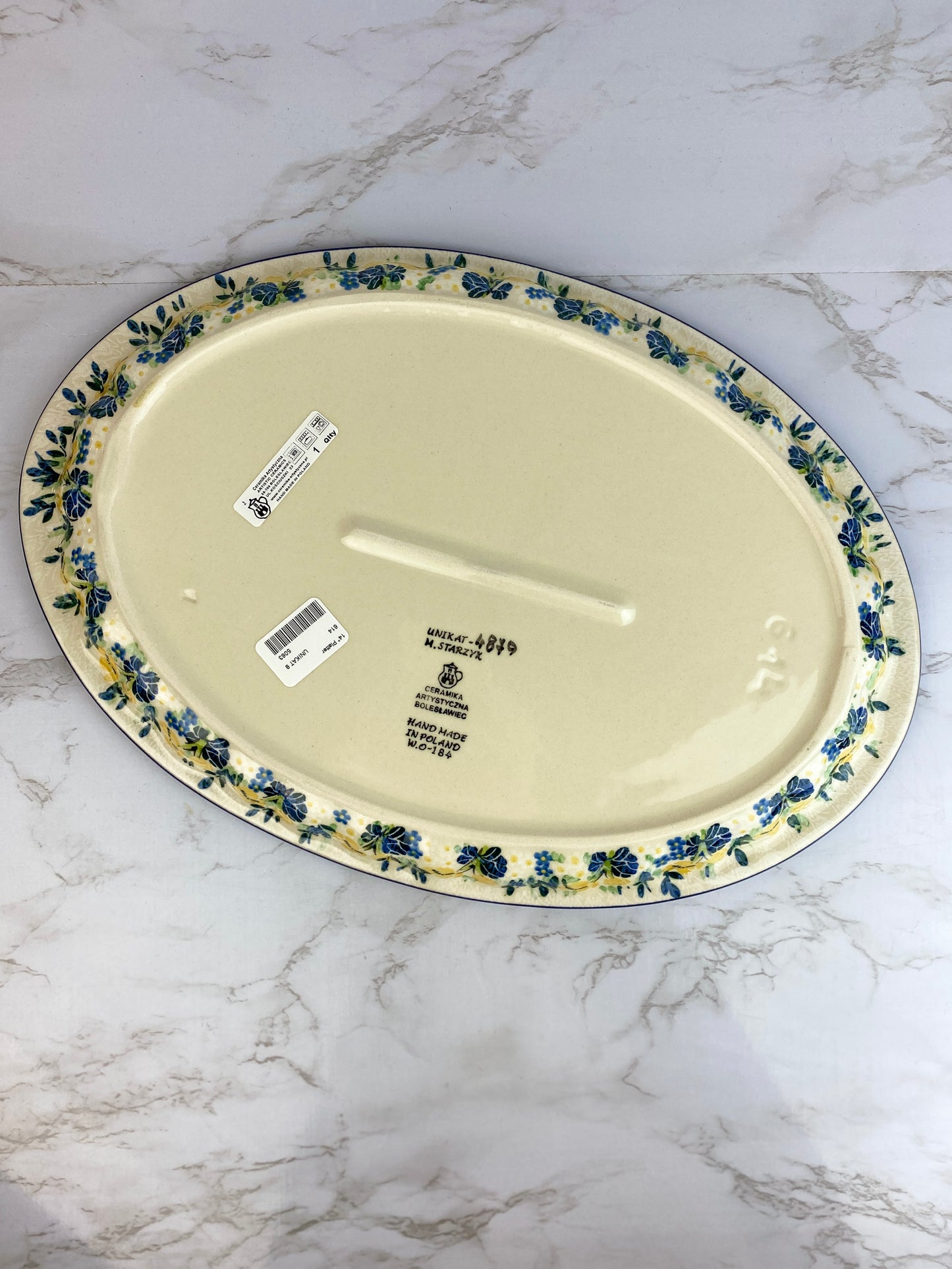 Unikat Oval Platter - Shape 614 - Pattern U4879