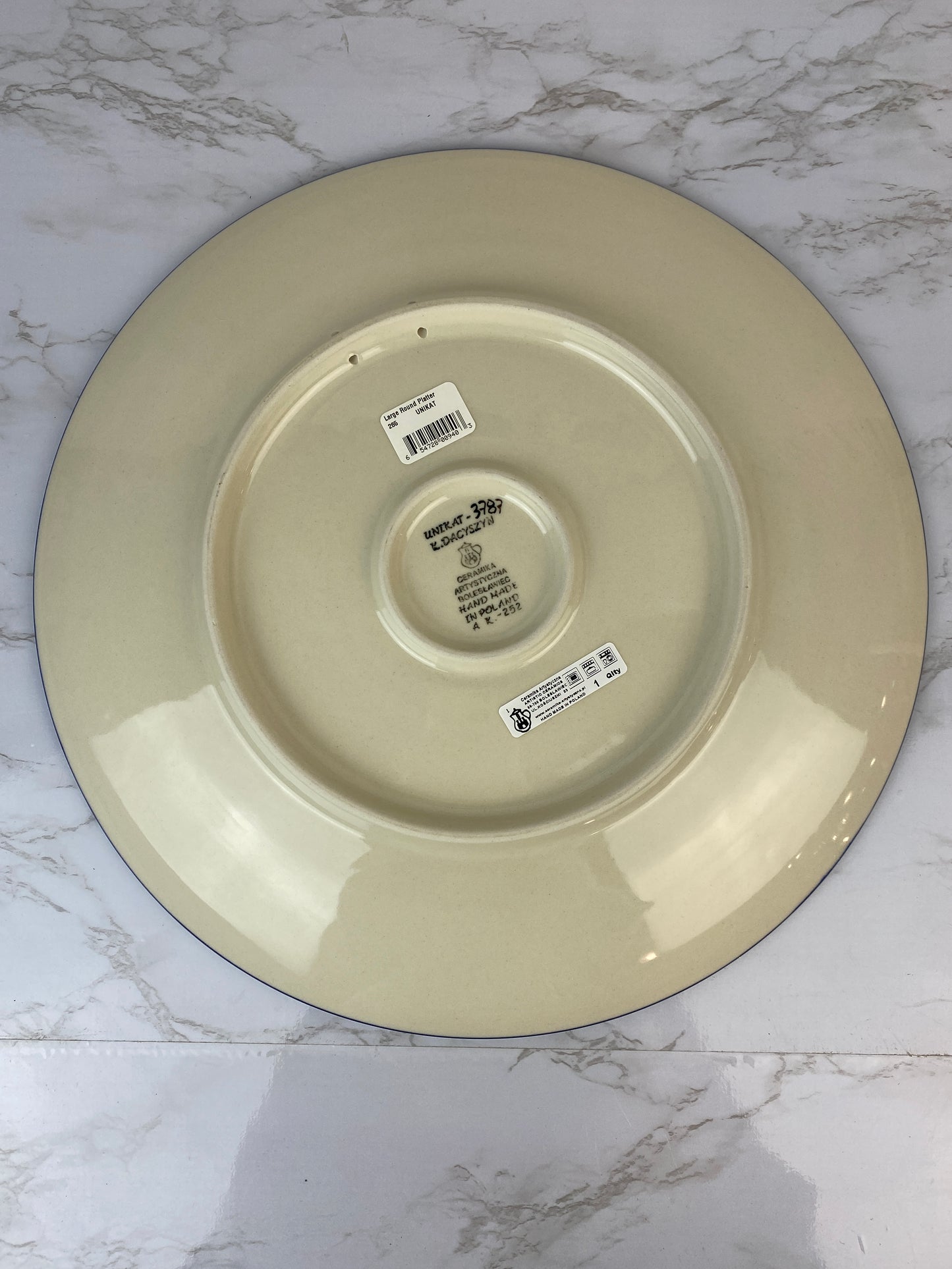 14" Round Unikat Platter - Shape 265 - Pattern U3787