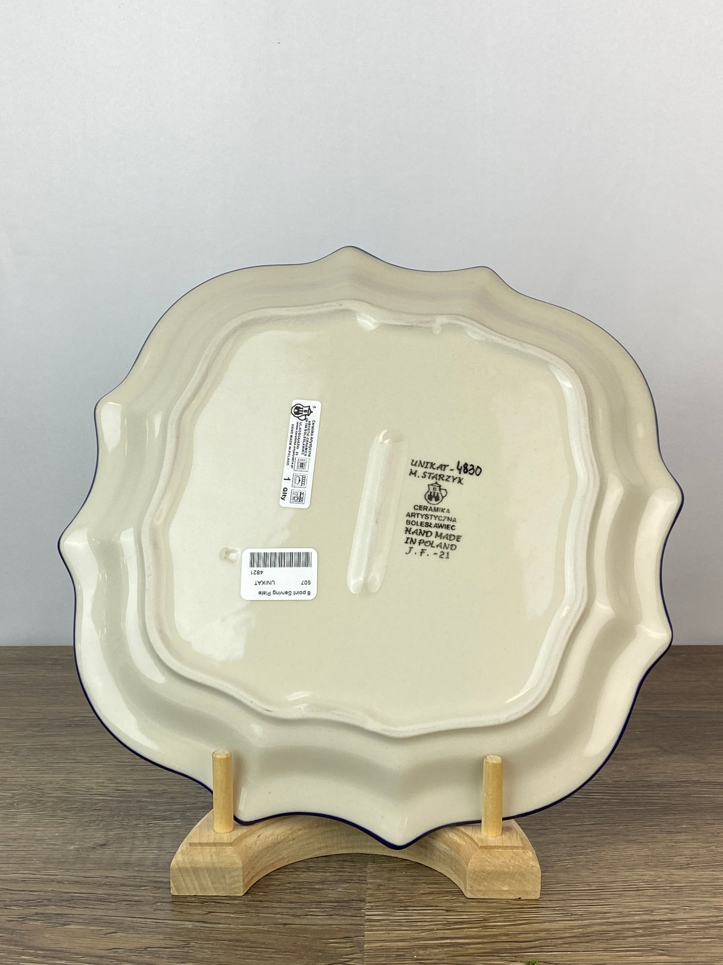 8 Pointed Unikat Platter/ Plate - Shape 507 - Pattern U4830