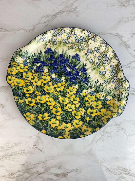 Round Unikat Platter With Handles - Shape 151 - Pattern U4879