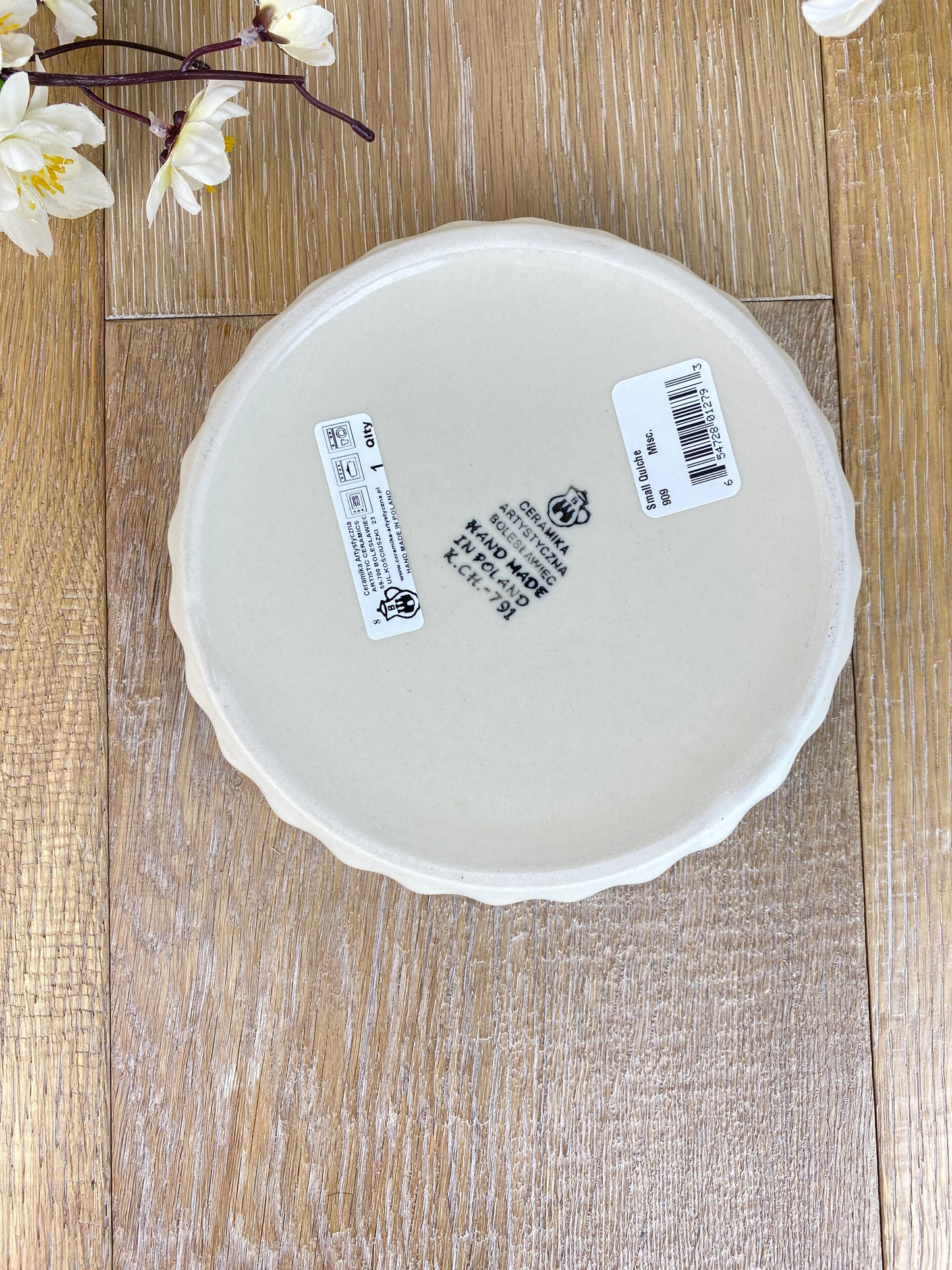 Small Quiche / Ruffled Baking Dish - Shape 909 - Pattern 2715