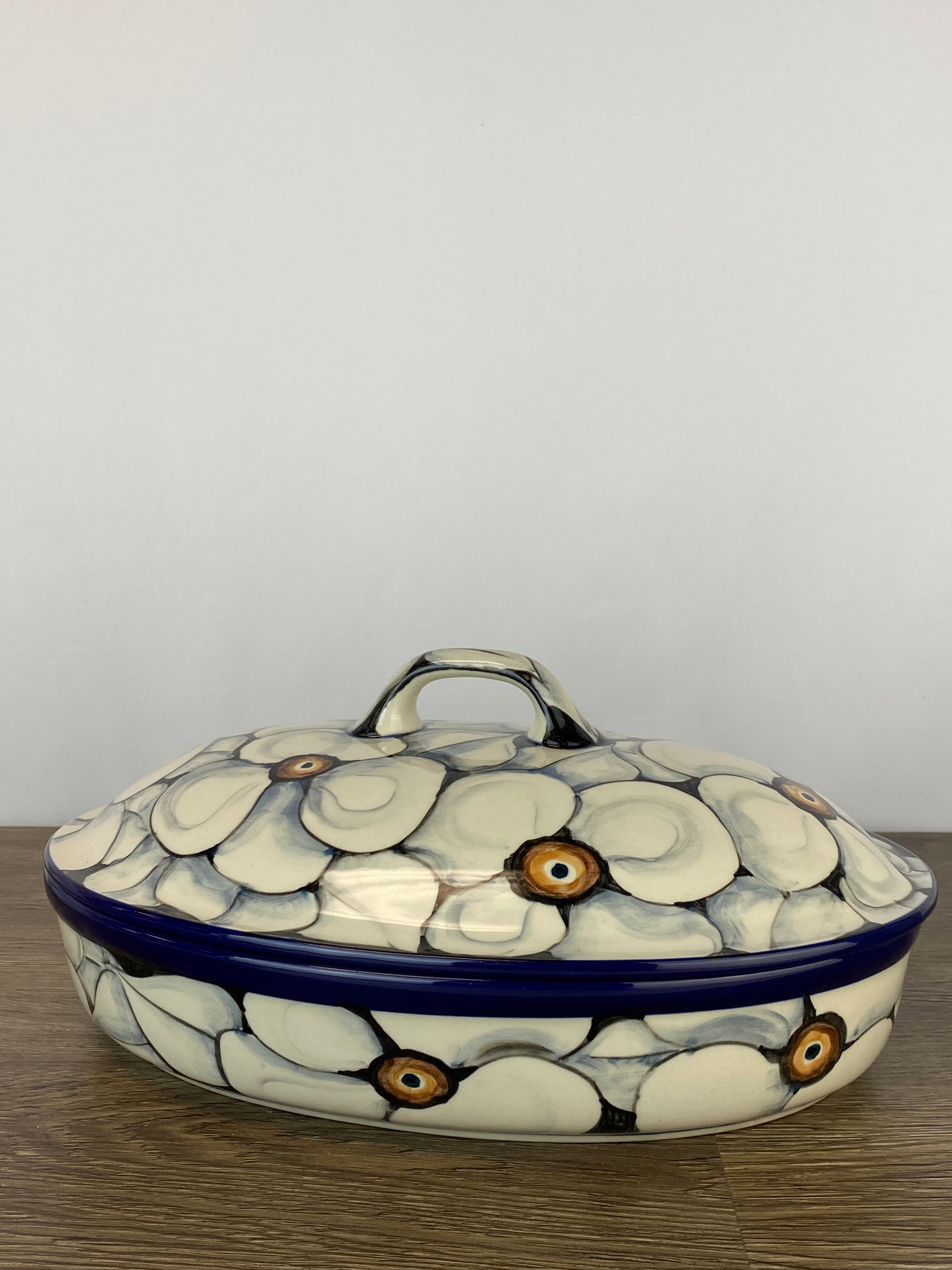 Roaster Pattern Large Unikat Covered Roaster - Shape A18 - Pattern U4638 – Polish ...