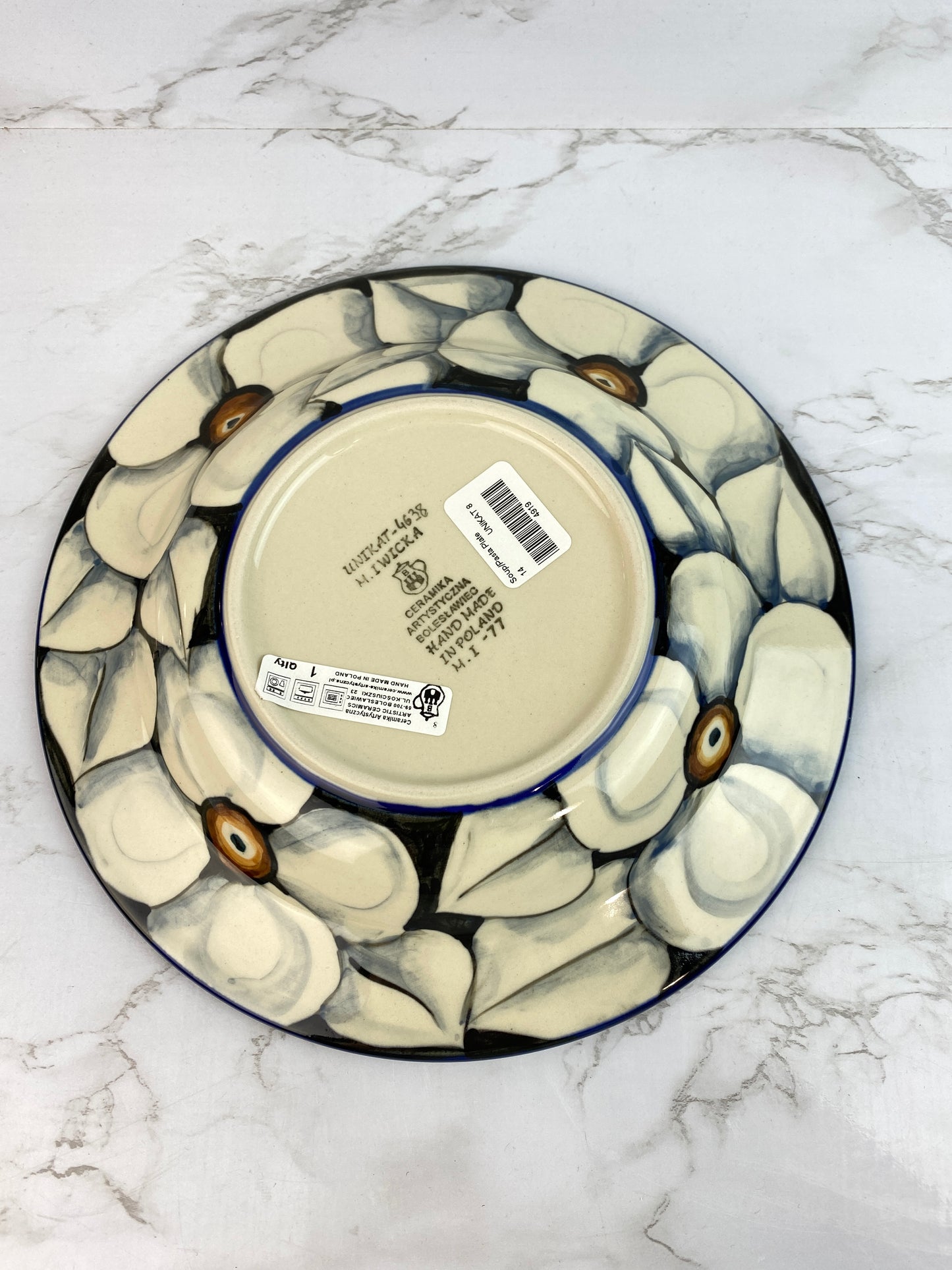 Unikat Soup / Pasta Plate - Shape 14 - Pattern U4638