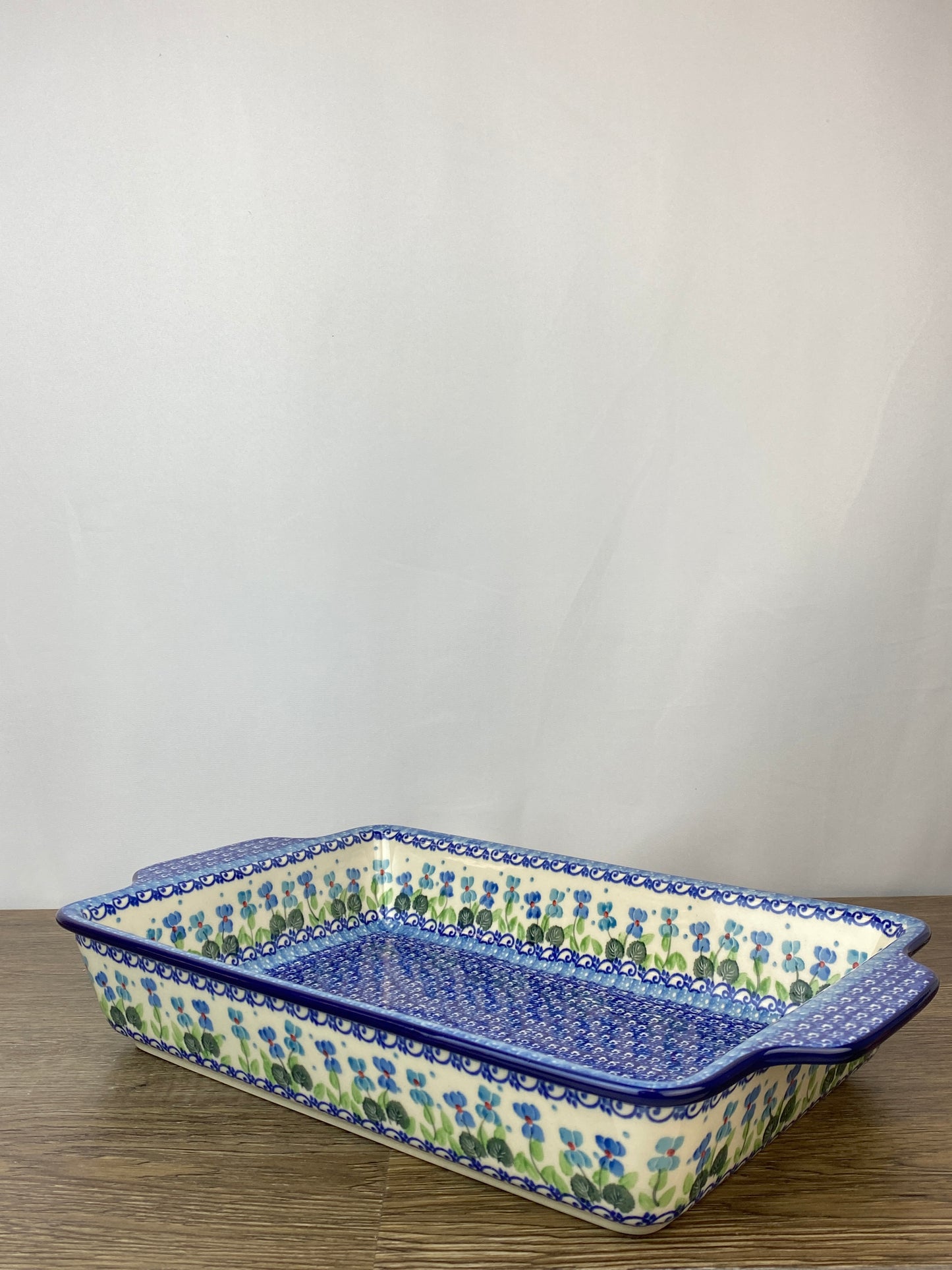 Large Rectangular Baker with Handles - Shape A56 - Pattern 2668