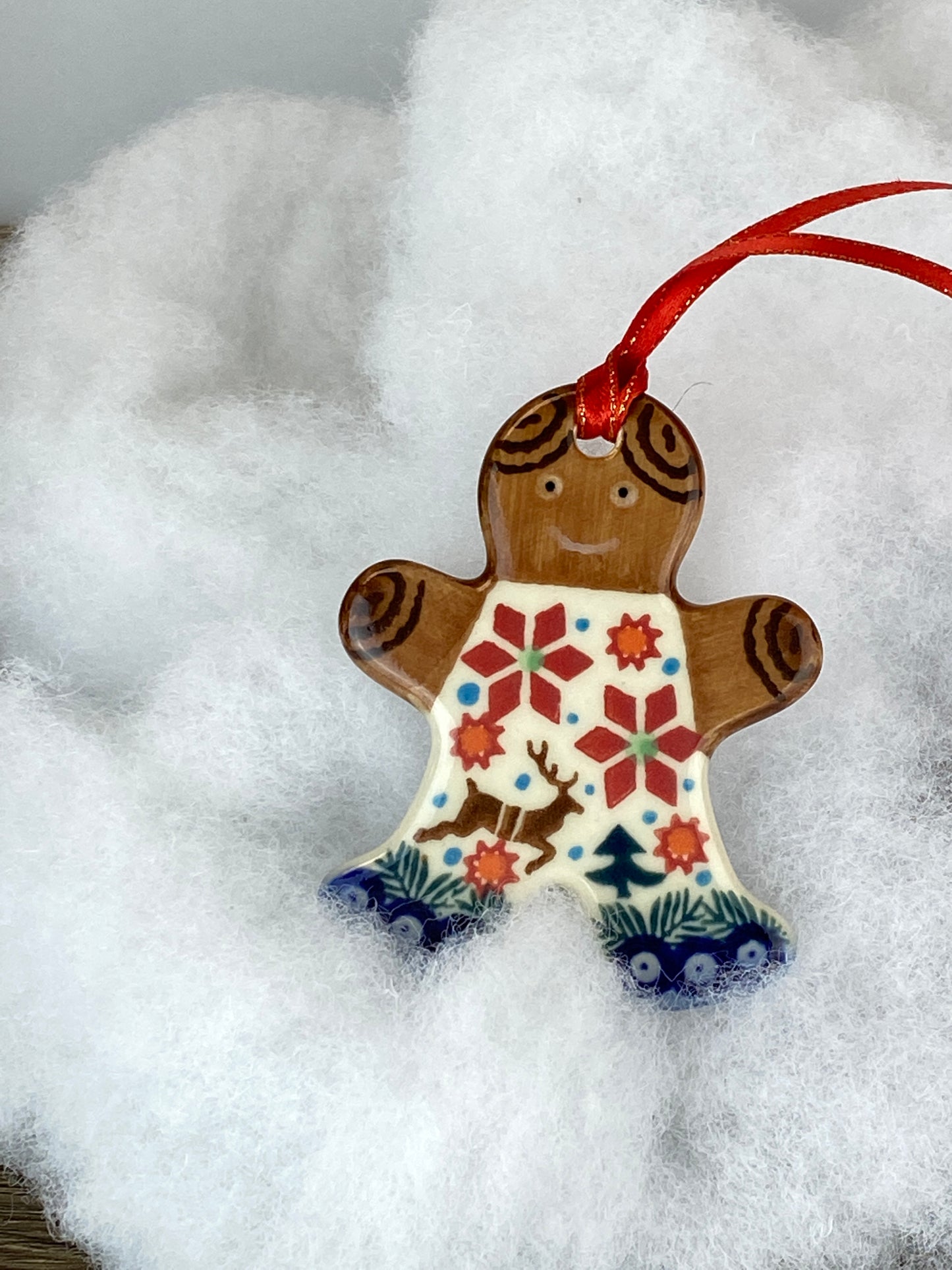 Galia Gingerbread Ornament - Reindeer and Stars