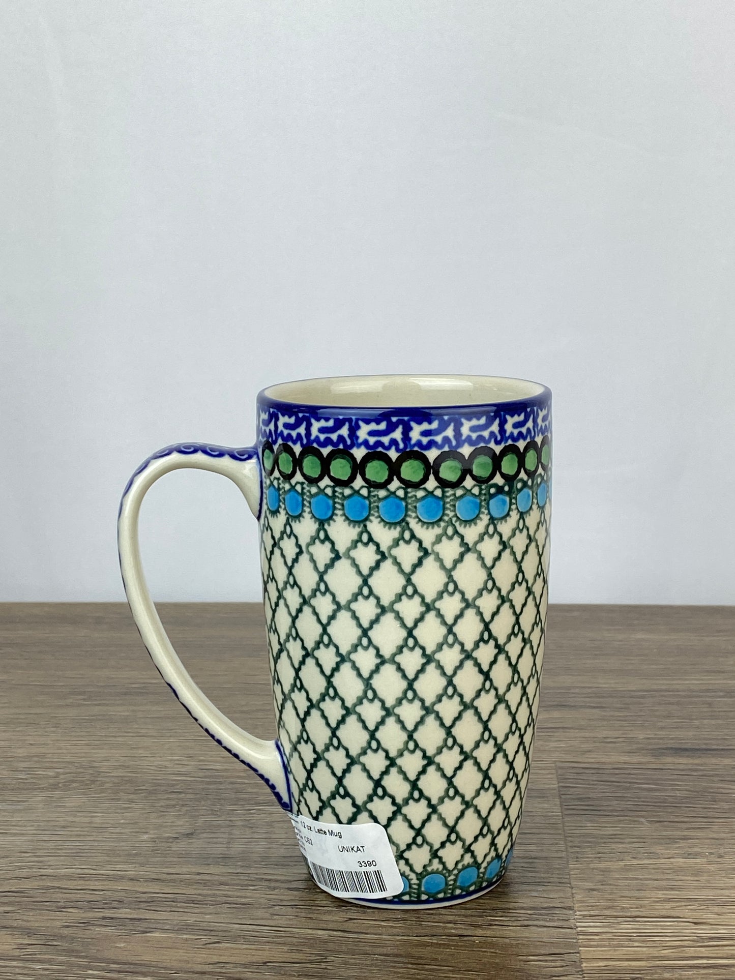 SALE 12oz Unikat Latte Mug - Shape C52 - Pattern U72