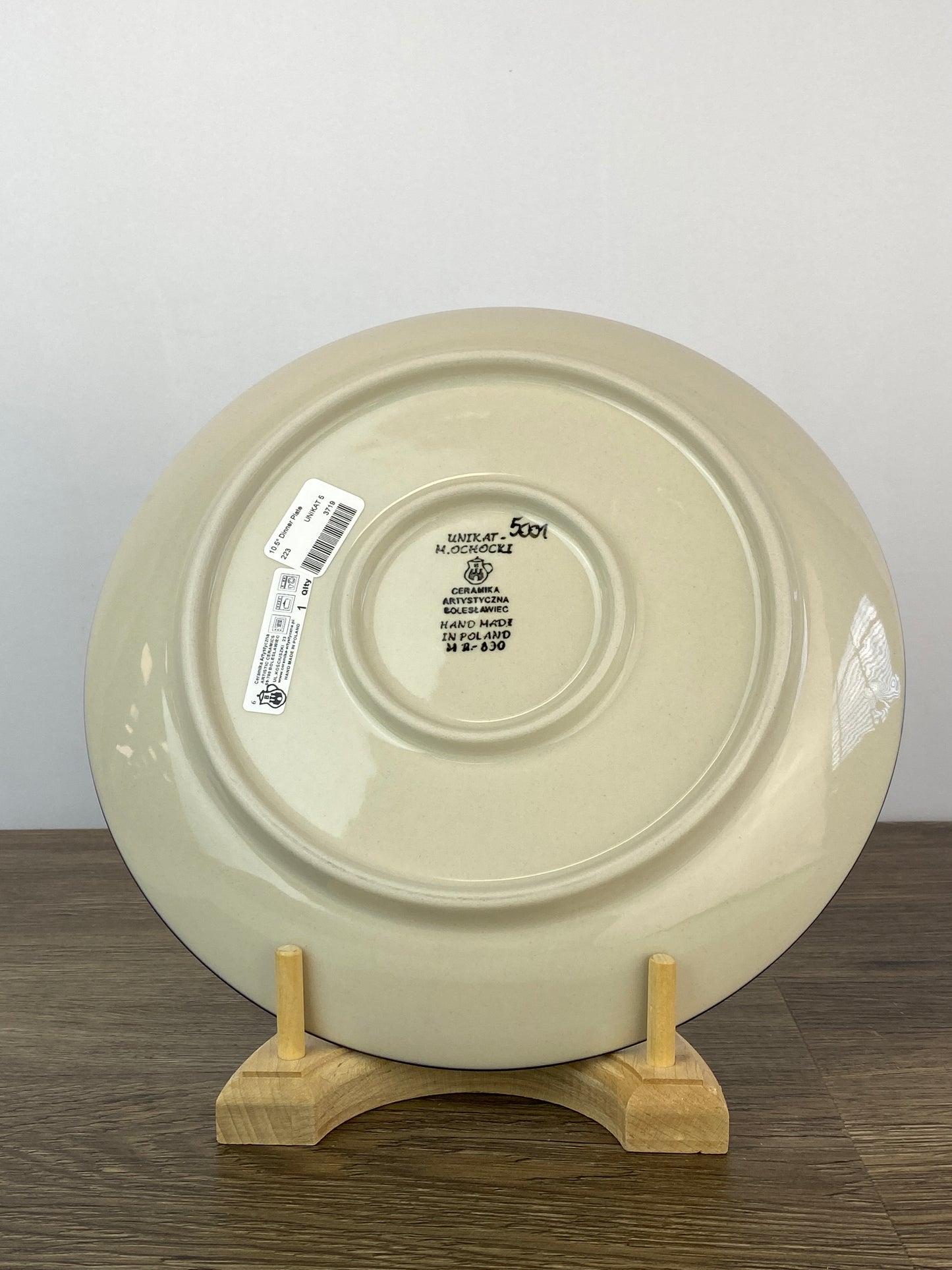 SALE 10.5" Unikat Dinner Plate - Shape 223 - Pattern U5001