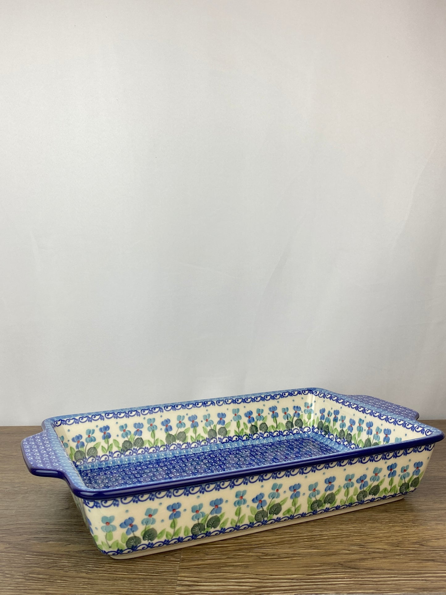Large Rectangular Baker with Handles - Shape A56 - Pattern 2668