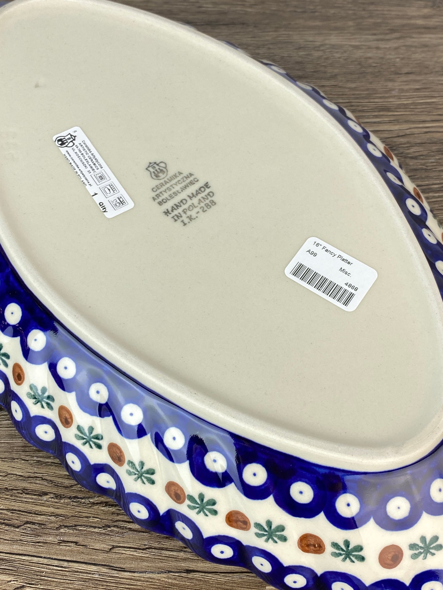 Fancy Platter - Shape A99 - Pattern 70