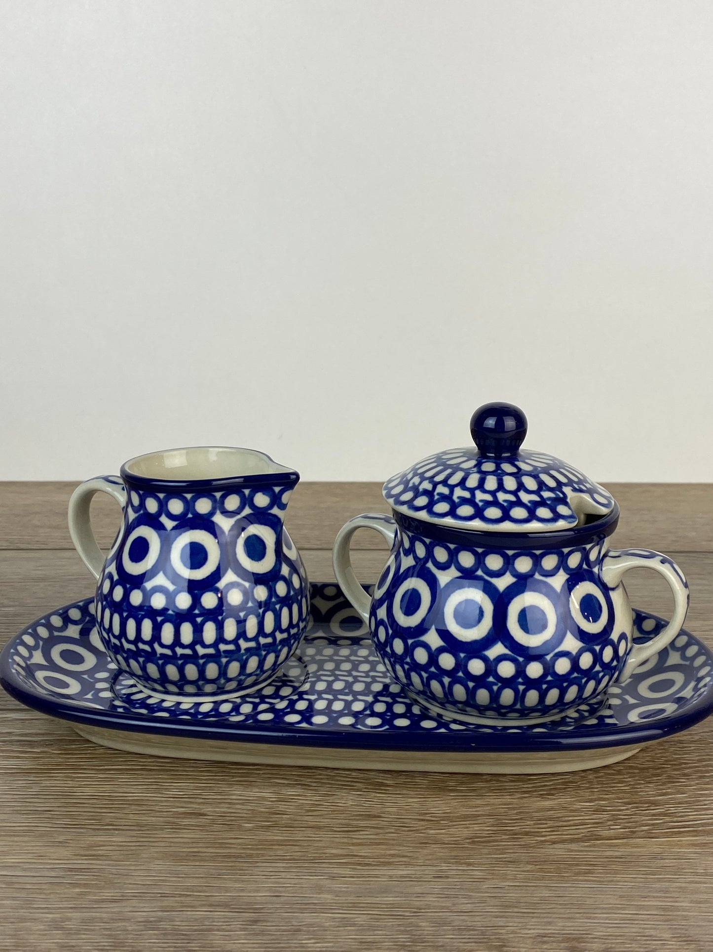 Creamer and Sugar with Tray - Shape 422 - Pattern 13