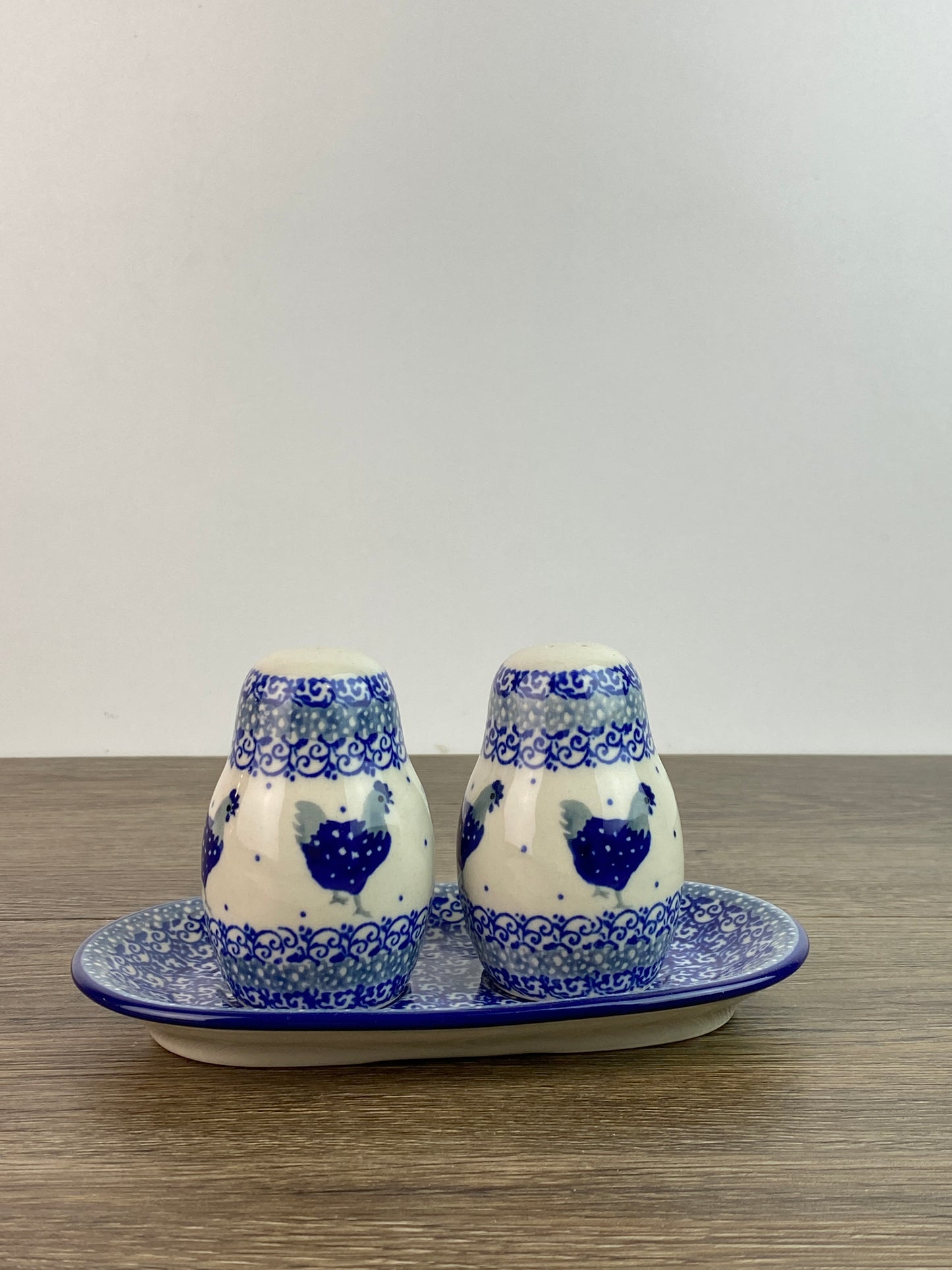 Salt and Pepper Set with Tray - Shape 131 - Pattern 2597