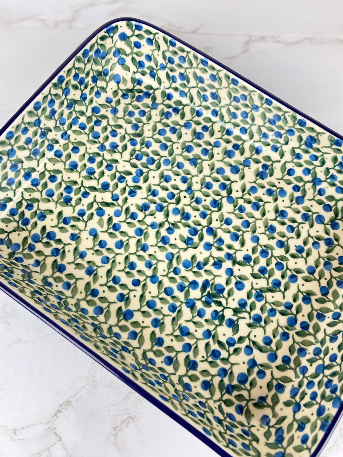 Shallow Rectangle Pattern Shallow Rectangular Baker - Shape 403 - Pattern 1658 – Polish Pottery ...
