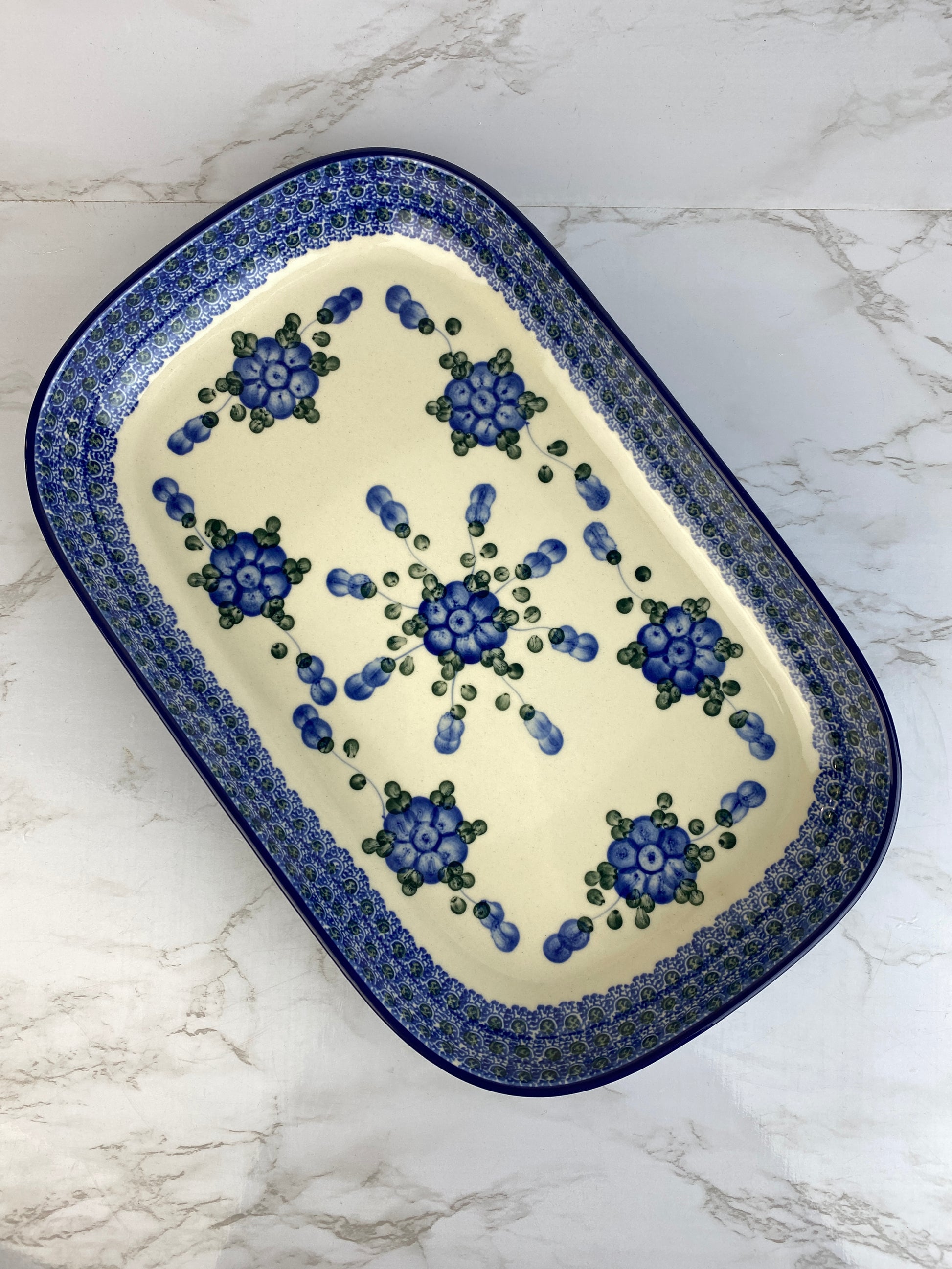 Large Rectangular Platter Shape 391 Pattern 163 – Polish