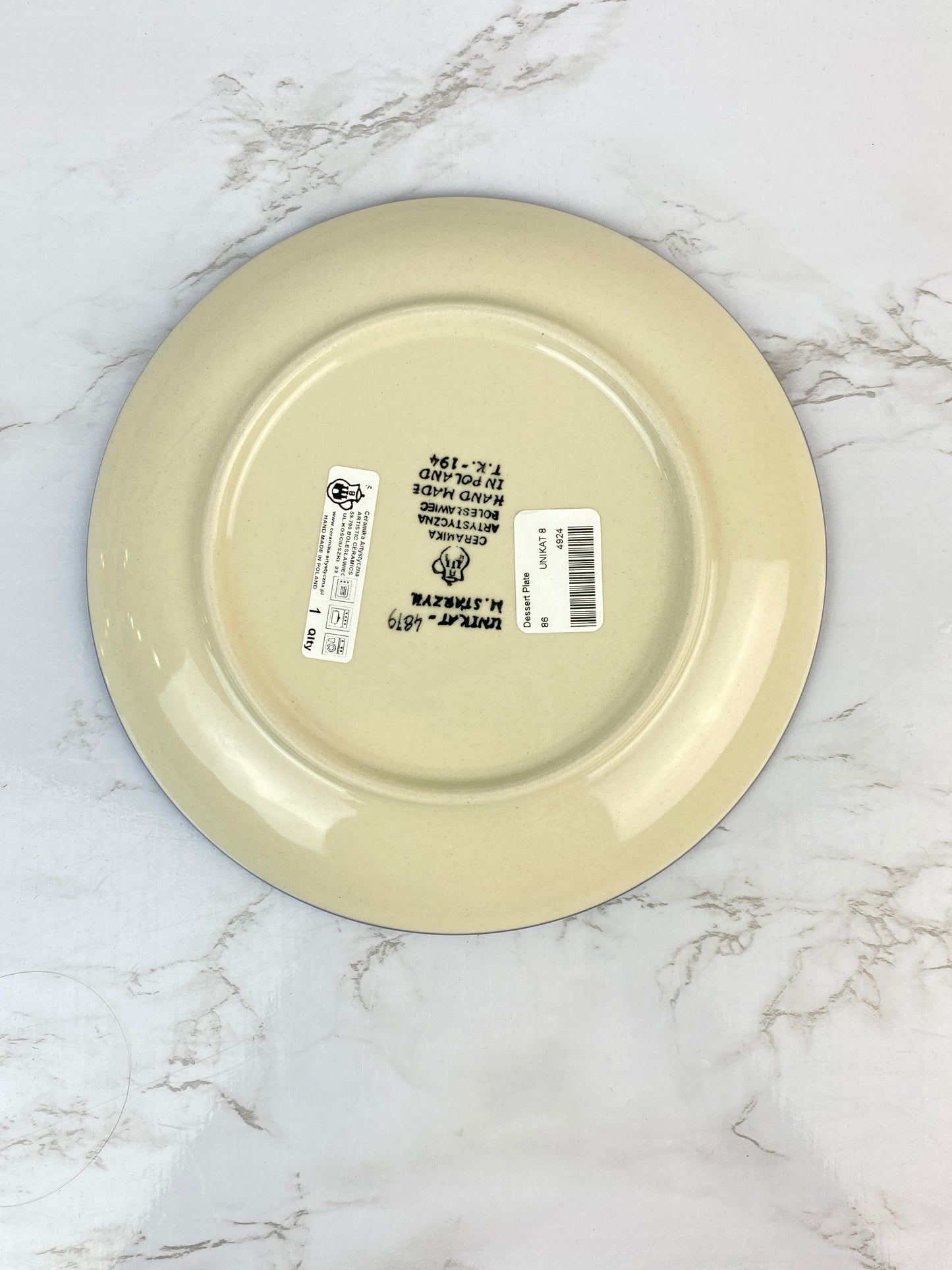 8" Unikat Dessert Plate - Shape 86 - Pattern U4879