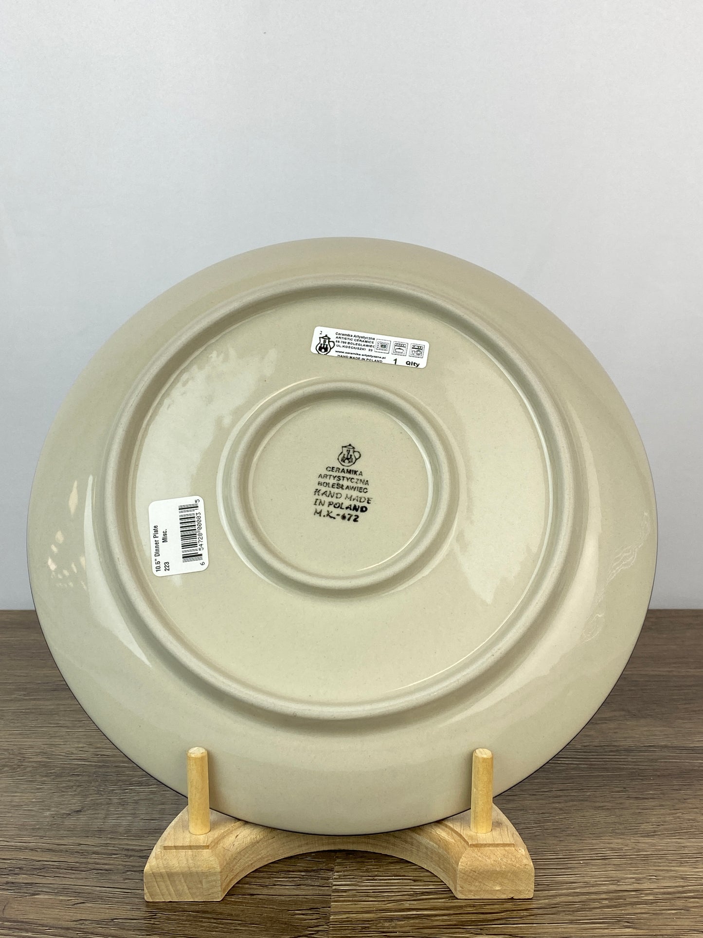 10.5" Dinner Plate - Shape 223 - Pattern 2612