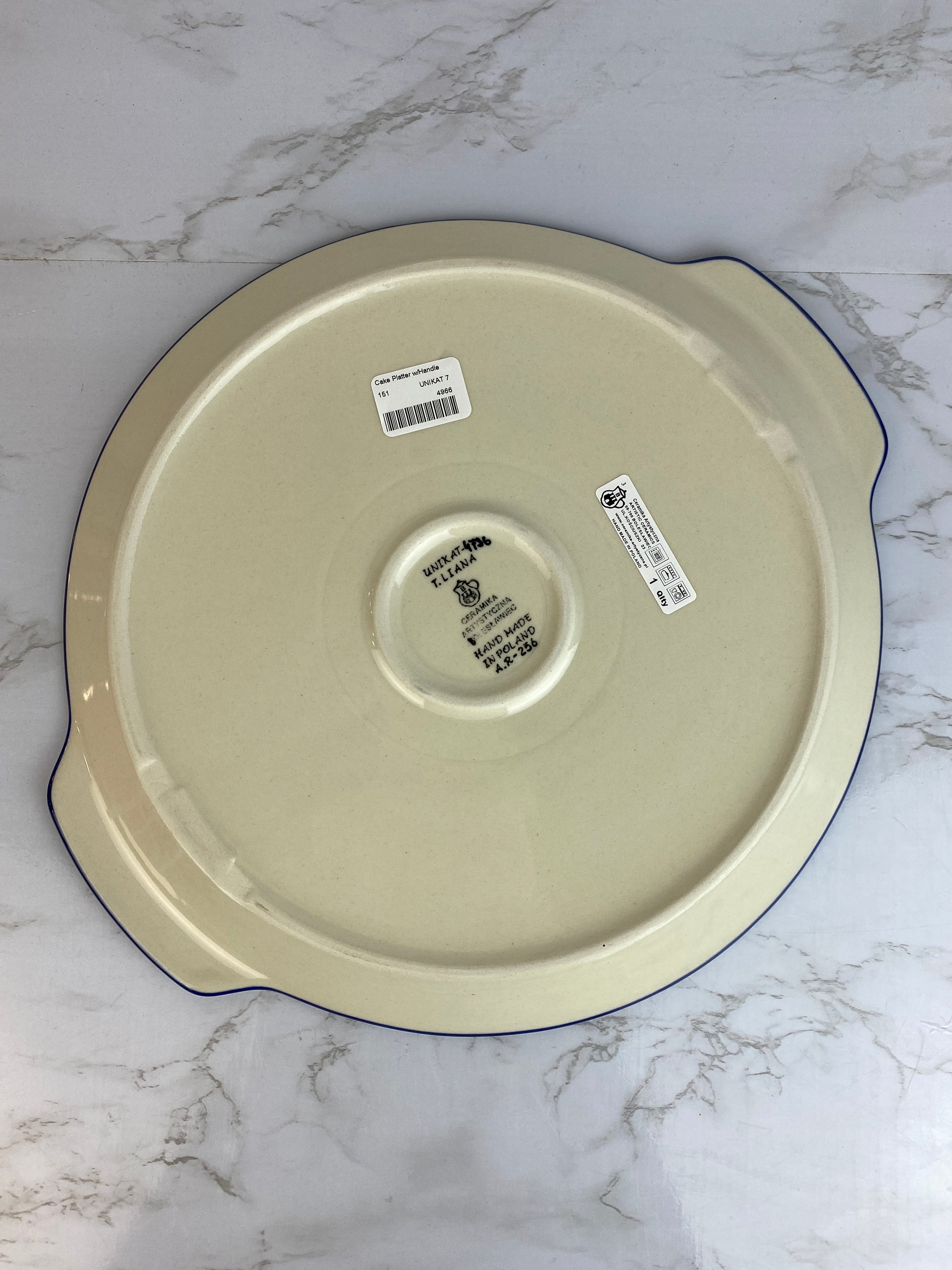 Round Unikat Platter With Handles - Shape 151 - Pattern U4736 – Polish ...