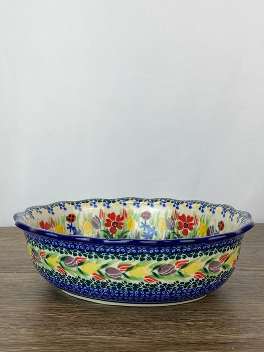 Scalloped Unikat Oval Bowl - Shape D78 - Pattern U3787