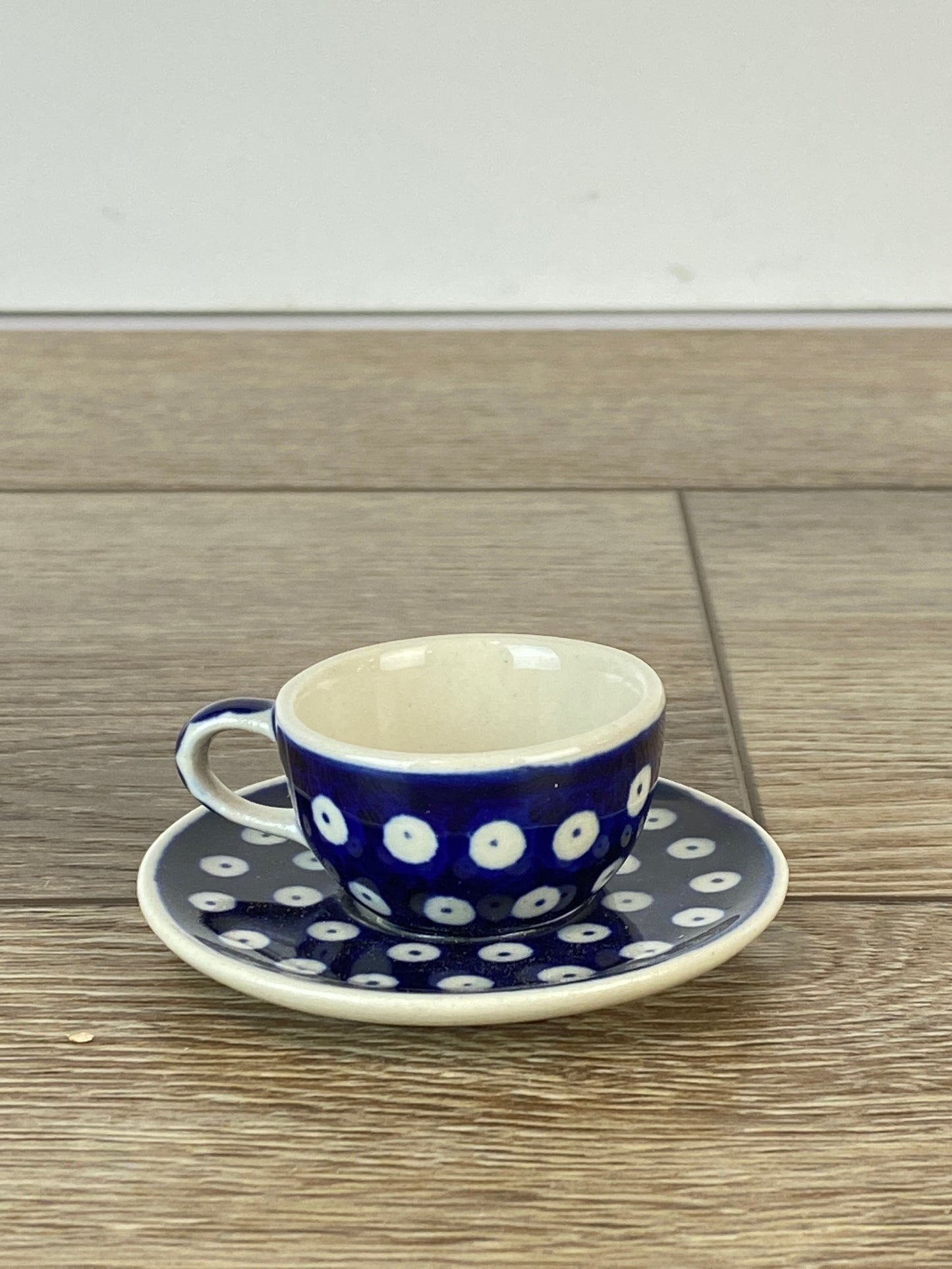 Mini Teacup and Saucer Ornament - Shape F89 - Pattern 70a