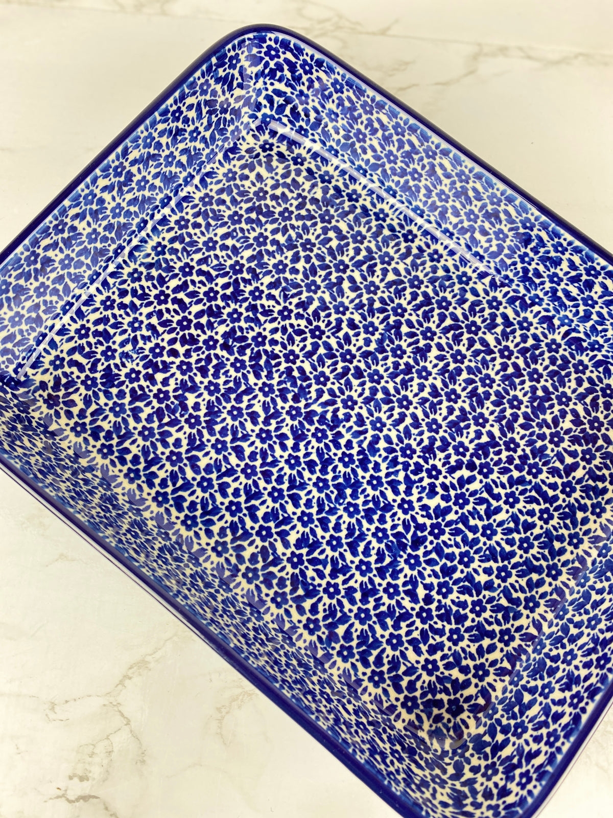 Shallow Rectangle Pattern Shallow Rectangular Baker - Shape 403 - Pattern 2396 – Polish Pottery ...